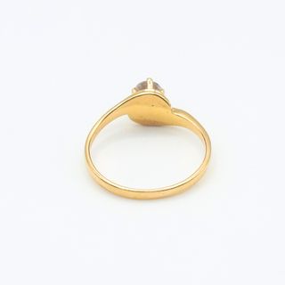 Anillo Solitario Oro 18K, 2.11gr, T-11