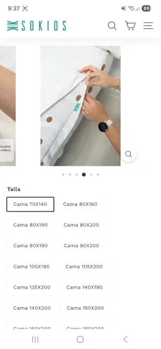 Saco Nórdico Sokios 70x140