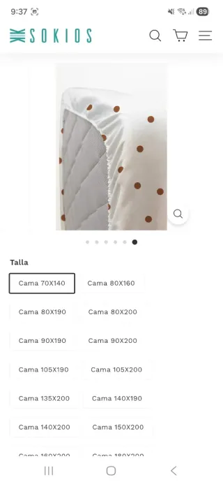 Saco Nórdico Sokios 70x140