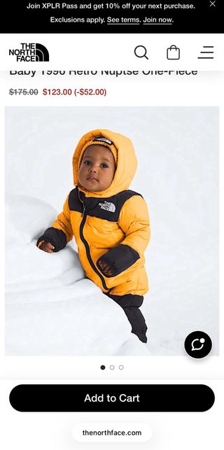 Buzo The North Face para bebé