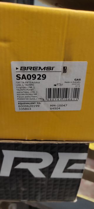 Amortiguadores Delanteros NISSAN PRIMASTAR Nuevos