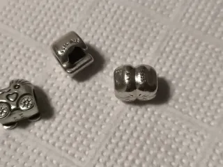 Lote 3 charms Pandora plata