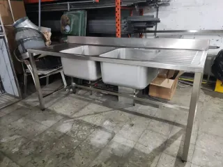 FREGADOR INDUSTRIAL DE ACERO INOXIDABLE