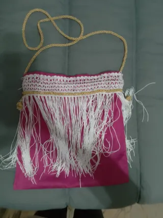 Traje Flamenca Fucsia Lunares + Mantón