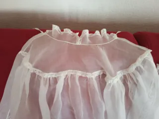 Conjunto vestido bautismo antiguo (70 años)