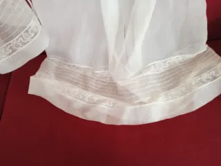 Conjunto vestido bautismo antiguo (70 años)