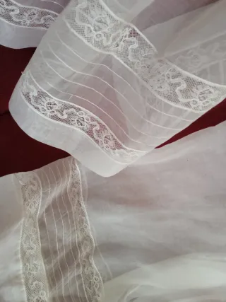 Conjunto vestido bautismo antiguo (70 años)