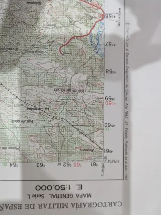 Mapa Militar Gandesa 1989 Escala 1:50.000