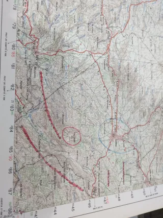Mapa Militar Gandesa 1989 Escala 1:50.000