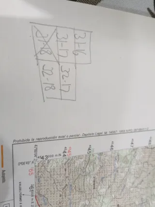 Mapa Militar Gandesa 1989 Escala 1:50.000