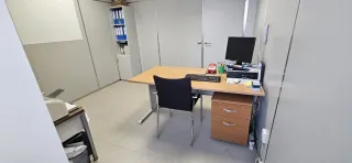 Mesas de oficina madera y metal