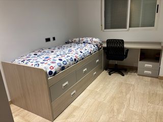 Dormitorio juvenil con cama nido