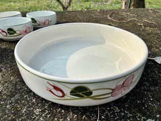 Set Macedonia Zuppiera 6 Ciotole Dipinte Mano
