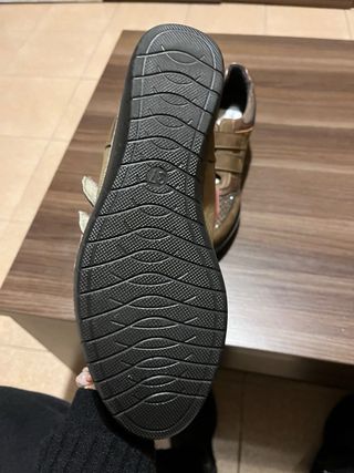 Zapatos Mysoft Marrones y Dorados