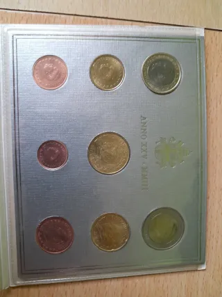 4 Carteritas Monedas Vaticano Euro