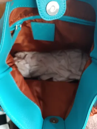 Bolso Desigual Turquesa Piel Sintética