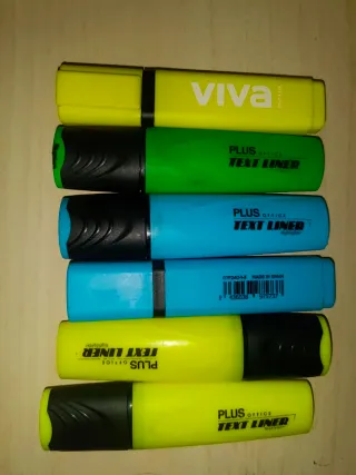 Rotuladores fluorescentes Viva y Plus Office