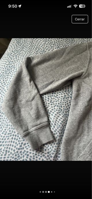 Chaqueta Nike Gris con Cremallera