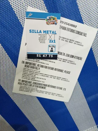 Pack 2 Sillas Playa Metal