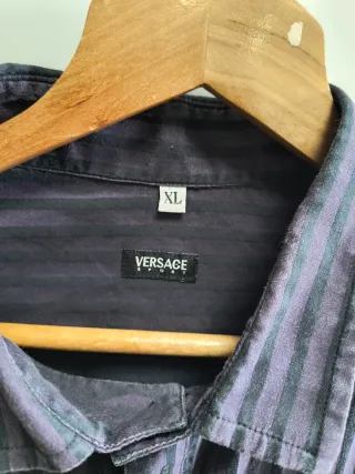 Camisa Versace Talla XL Rayas