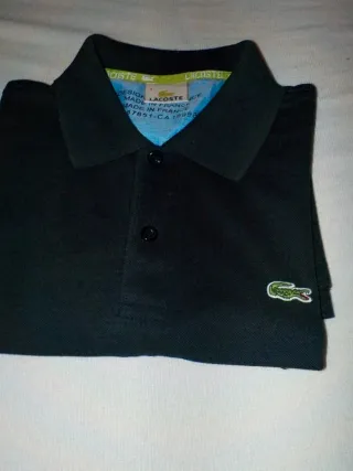 Polo Lacoste Talla 4 Negro