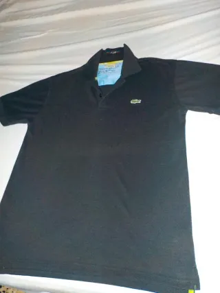 Polo Lacoste Talla 4 Negro