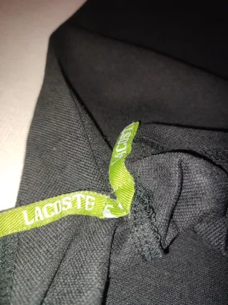 Polo Lacoste Talla 4 Negro
