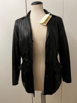 Giacca in pelle donna RDZ nuova misure sotto