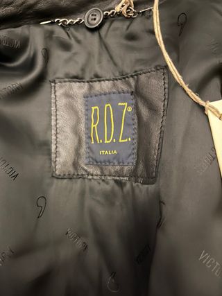 Giacca in pelle donna RDZ nuova misure sotto