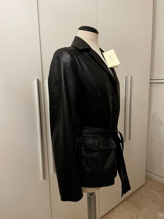 Giacca in pelle donna RDZ nuova misure sotto