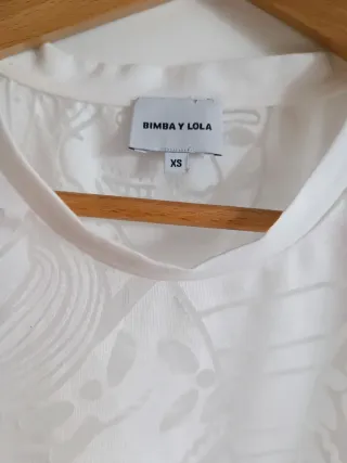 Camisa sin mangas Bimba y Lola Blanca
