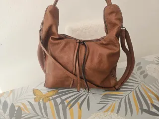 Borsa in pelle marrone