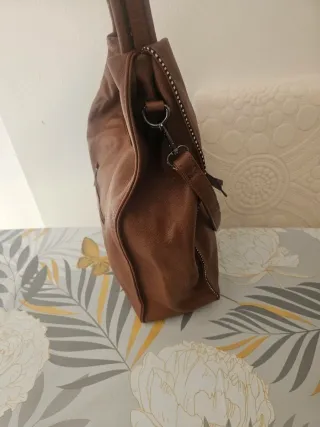 Borsa in pelle marrone