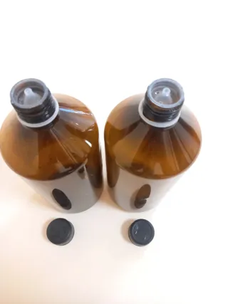2 Flaconi Vuoti 1 Litro per basi liquide fai da te