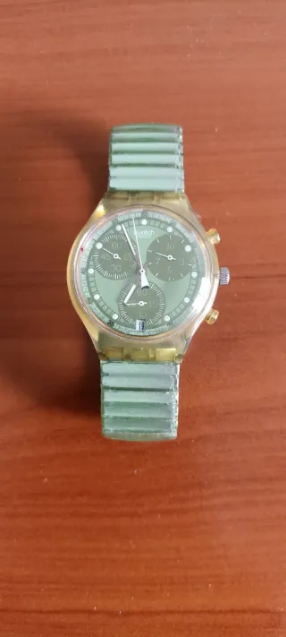 Orologio Swatch Cronografo Verde