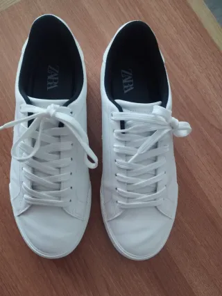 Zapatillas Zara Hombre Talla 41 Blancas