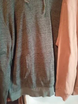 Lote 2 sudaderas gris y rosa