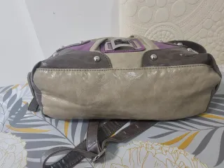 Borsa Guess viola e grigio