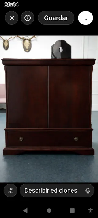 Mueble TV madera con roces