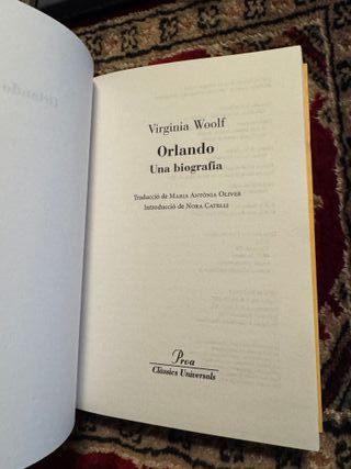 Virginia Woolf Orlando en catalán