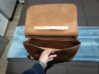 Cartera vintage cuero porta documentos