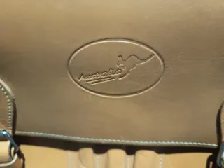 Cartera vintage cuero porta documentos