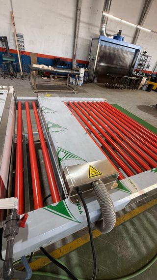 Lavadora de vidrio horizontal