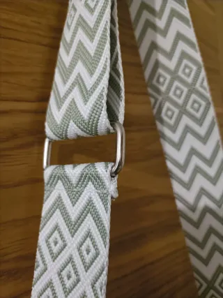 Bolso piel verde agua