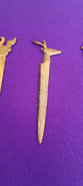 Tagliacarte americano in ottone