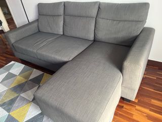 Sofá Chaise Longue Ikea Bollstanas 3 Plazas