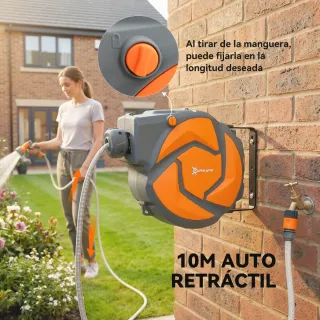 Manguera Retráctil Pared 10+1m