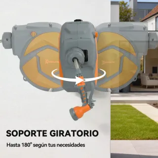 Manguera Retráctil Pared 10+1m