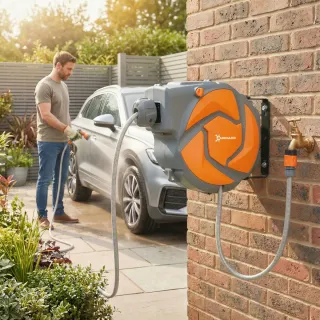 Manguera Retráctil Pared 10+1m