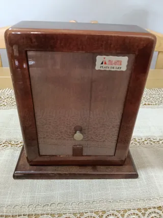 Reloj de mesa plata